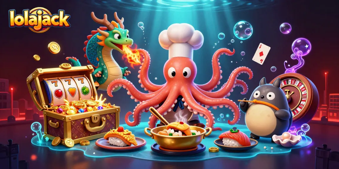 Experience fun at lolajack casino with a vibrant 3D underwater scene featuring engaging game elements.