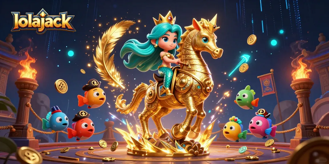 Immerse in the thrilling world of lolajack casino with vibrant characters and exciting game elements.