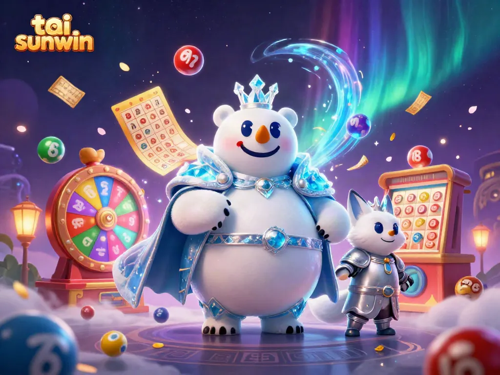 Engage in games at tai sunwin, where colorful lottery elements create a vibrant casino atmosphere.